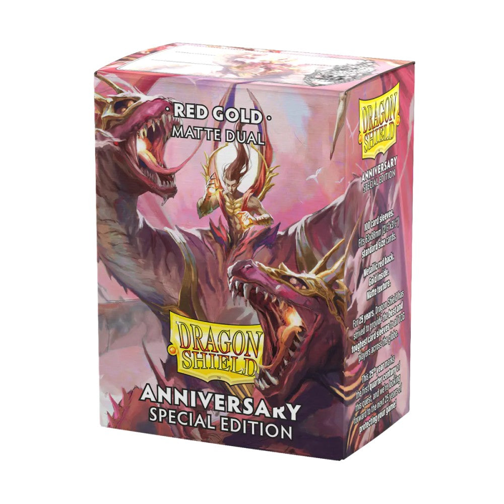 Dragon Shield: Sleeves – Matte Dual – Anniversary Special Edition: Red Gold (Preorder)