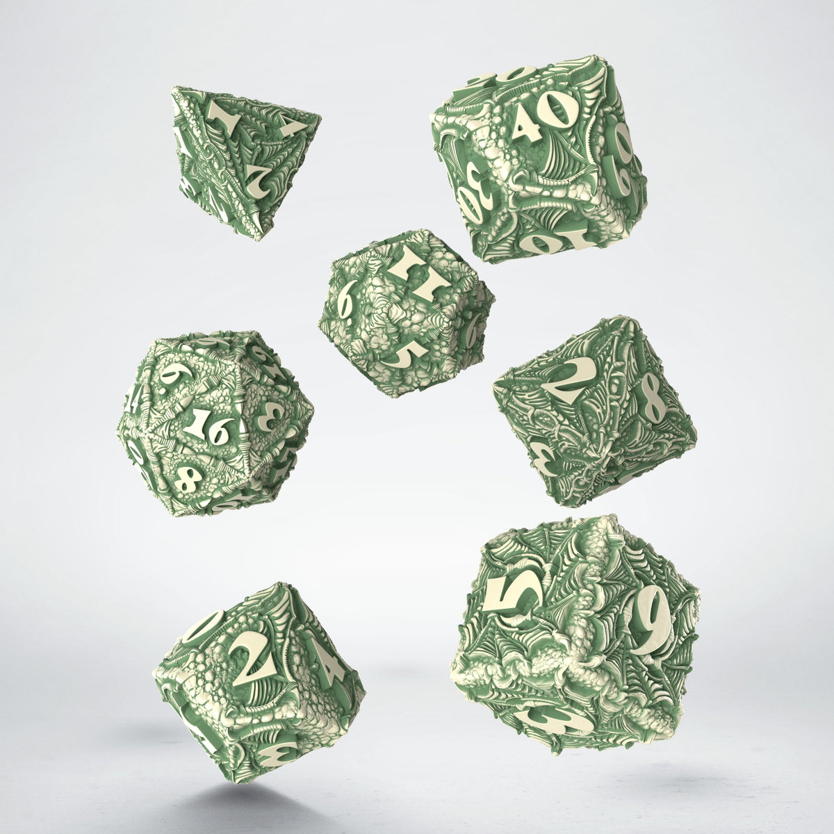 Q Workshop - Dracopolis - The Andean Longneck Dice Set 7