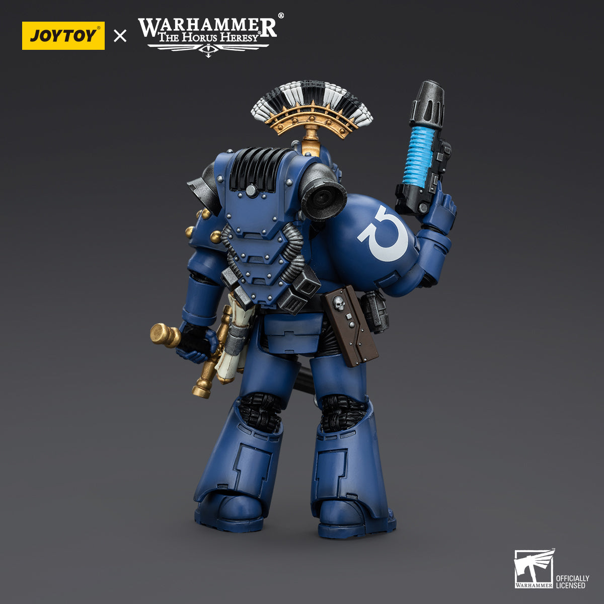 Warhammer Collectibles: 1/18 Scale Ultramarines MK VI Tactical Squad Sergeant with Plasma Pistol (Preorder)