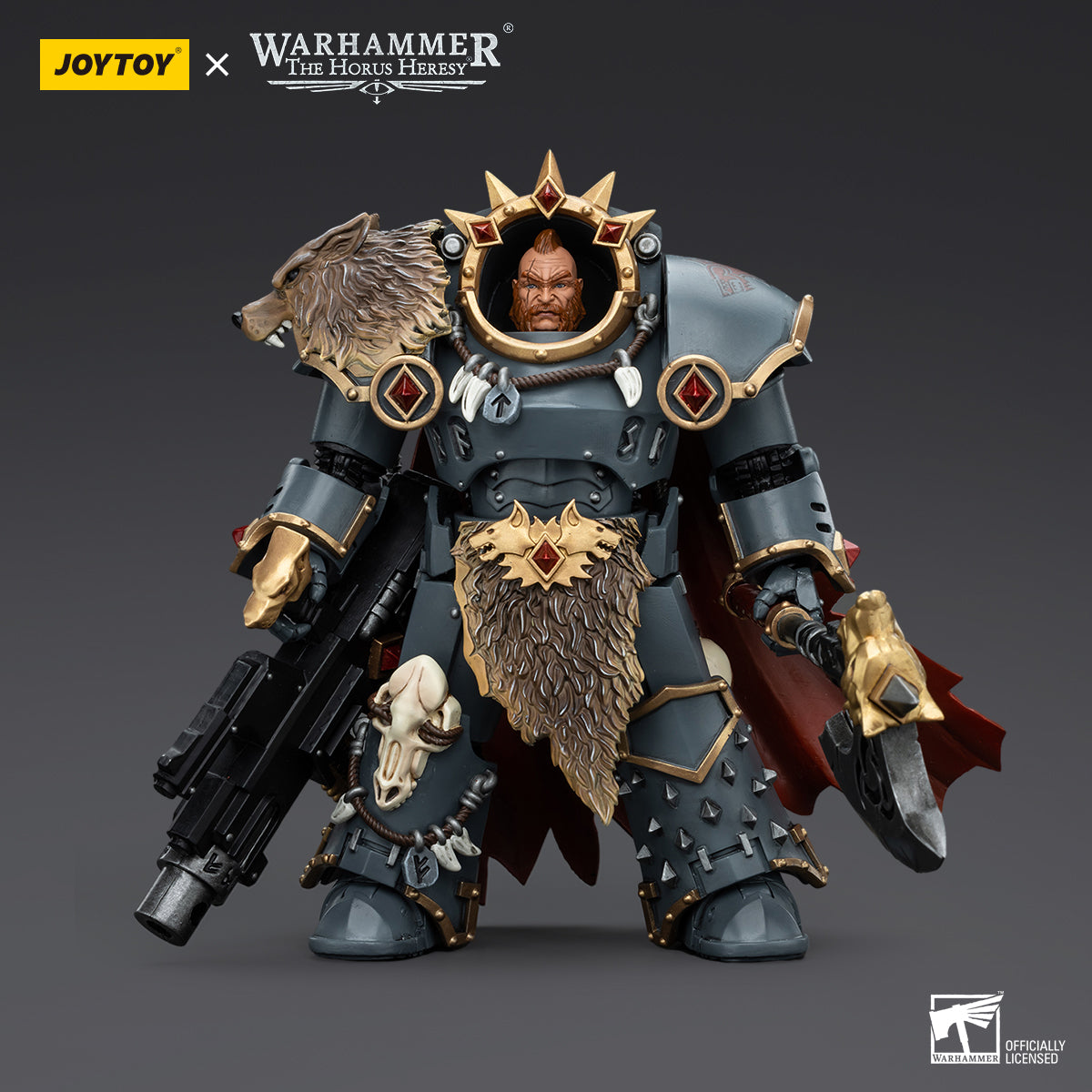 Warhammer Collectibles: 1/18 Scale Space Wolves Hvarl Red-Blade (Preorder)