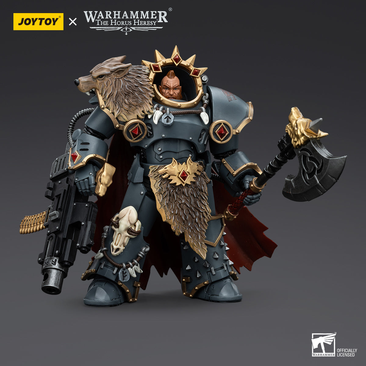 Warhammer Collectibles: 1/18 Scale Space Wolves Hvarl Red-Blade (Preorder)