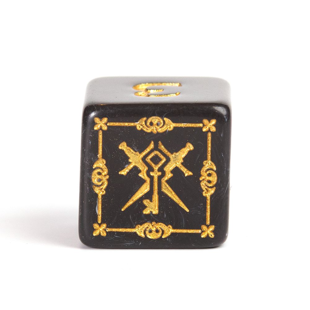 Sirius Dice - Dungeons &amp; Dragons Adventure Dice - Rogue - Black (Preorder)