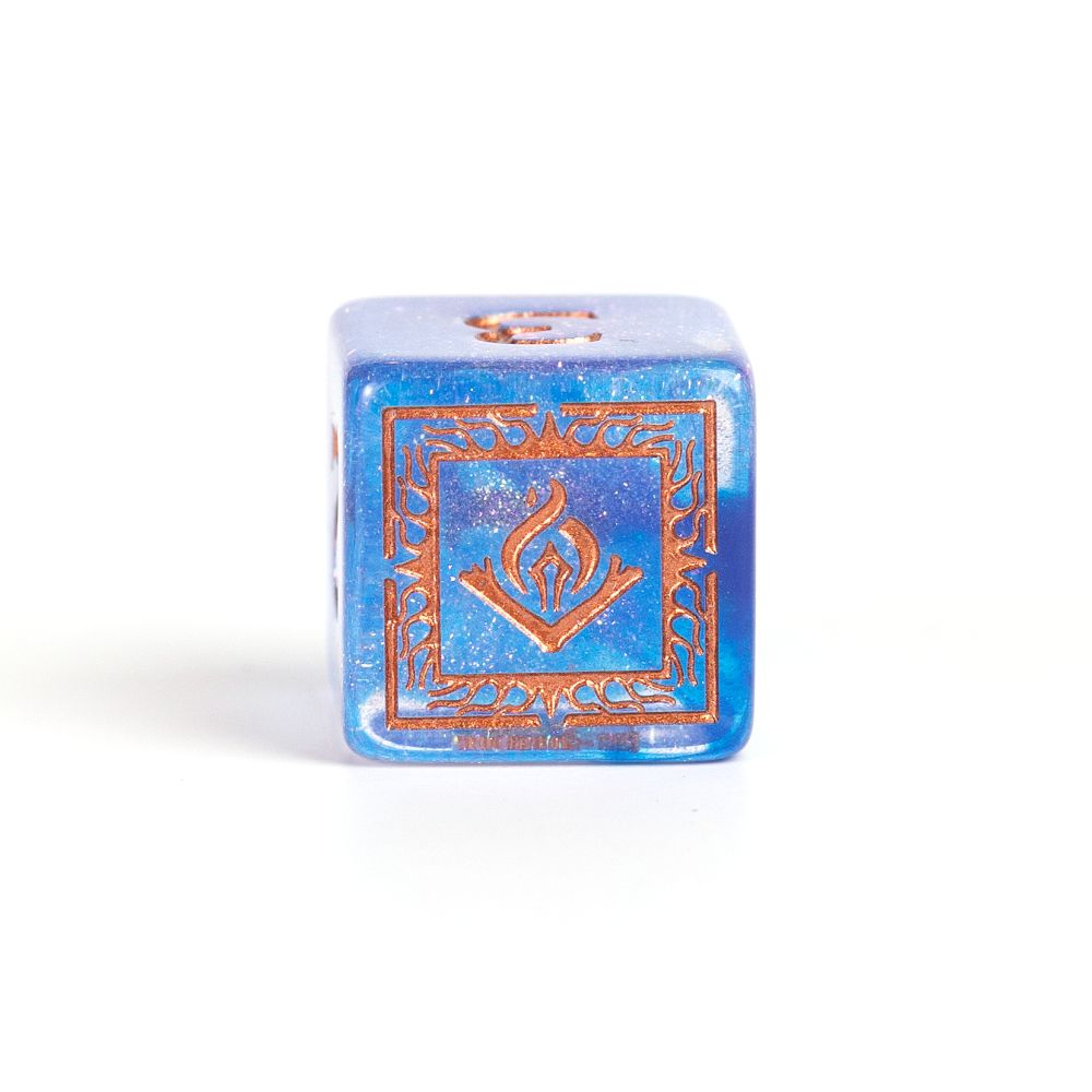 Sirius Dice - Dungeons &amp; Dragons Adventure Dice - Wizard - Blue (Preorder)