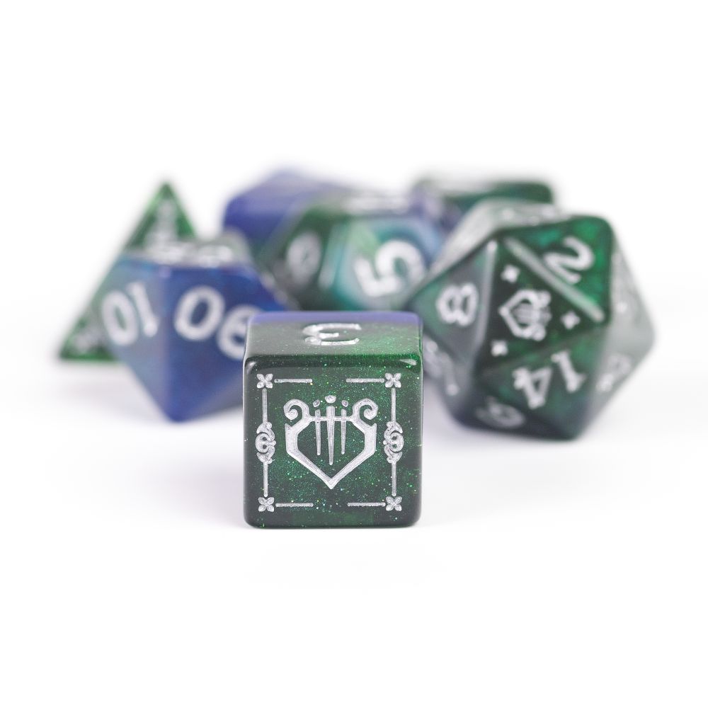 Sirius Dice - Dungeons &amp; Dragons Adventure Dice - Bard - Blue (Preorder)