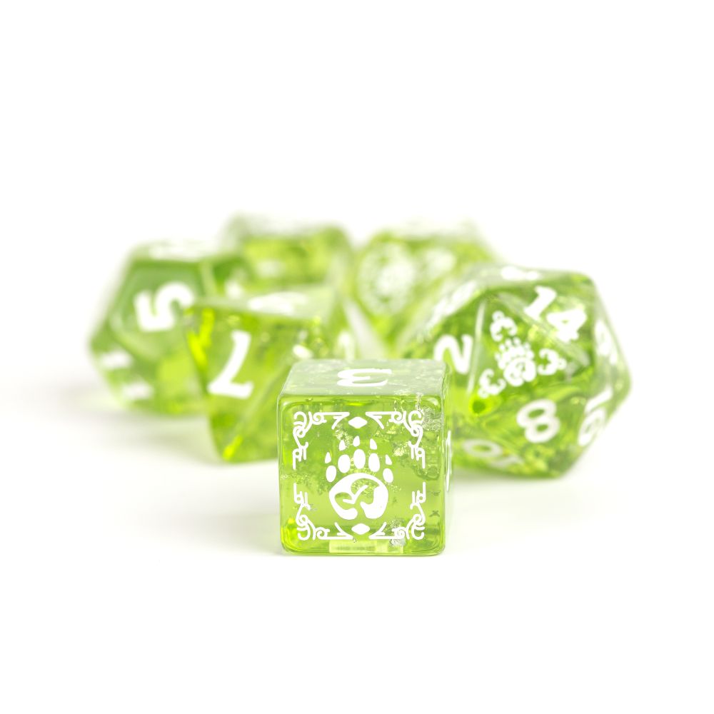 Sirius Dice - Dungeons &amp; Dragons Adventure Dice - Druid - Green (Preorder)