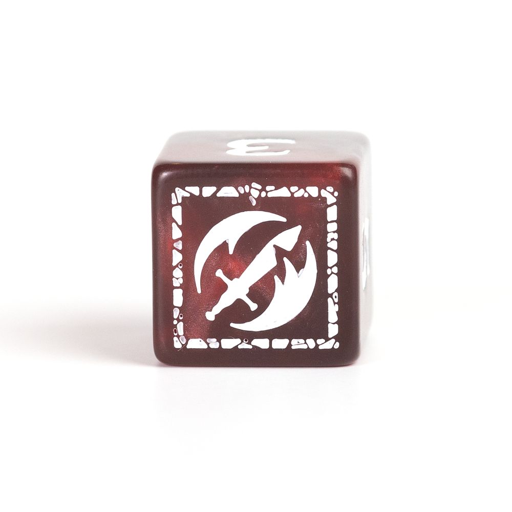 Sirius Dice - Dungeons &amp; Dragons Adventure Dice - Fighter - Red (Preorder)