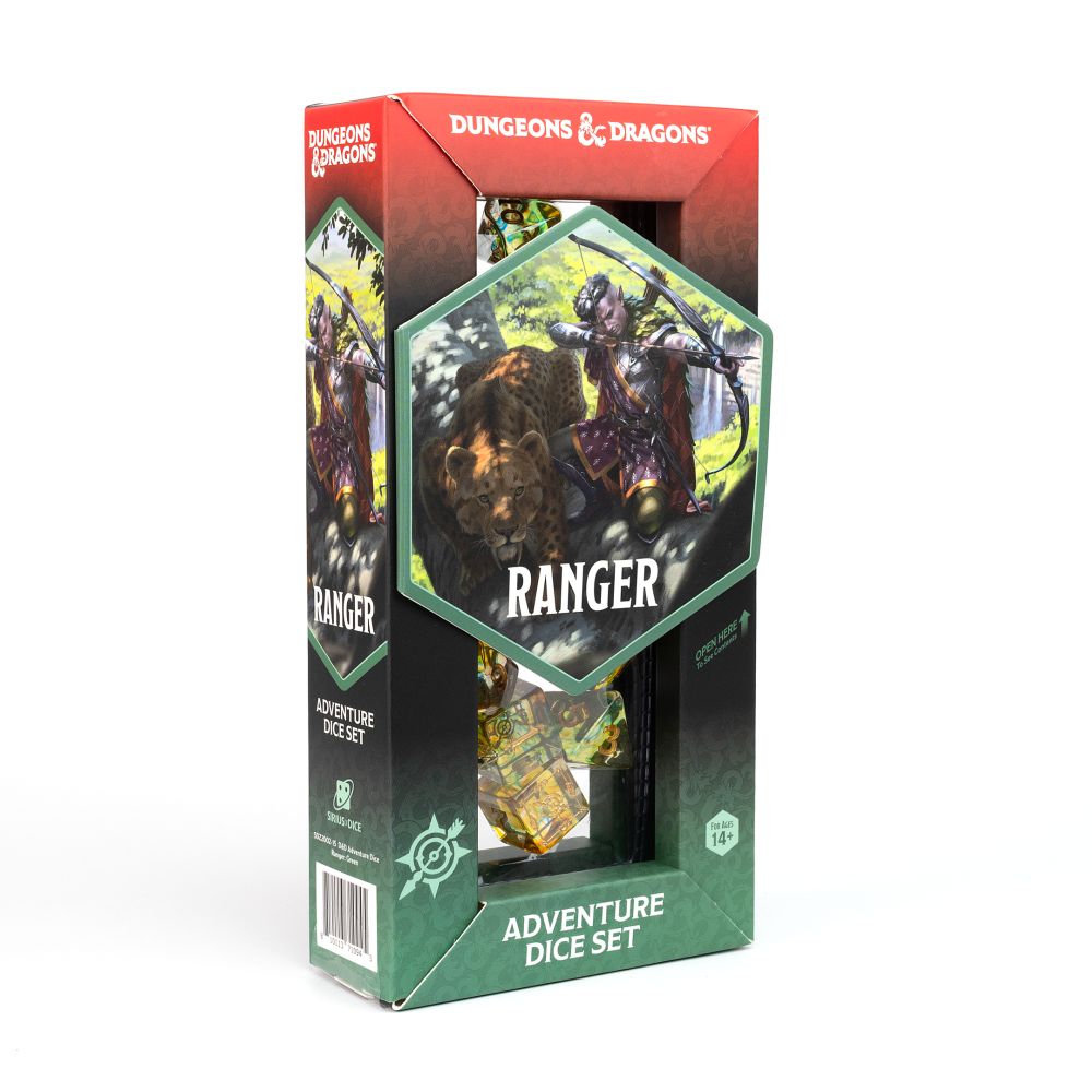 Sirius Dice - Dungeons &amp; Dragons Adventure Dice - Ranger - Green / Multi (Preorder)