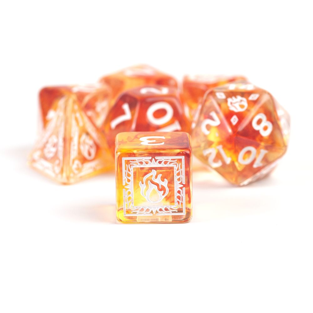 Sirius Dice - Dungeons &amp; Dragons Adventure Dice - Sorcerer - Orange (Preorder)