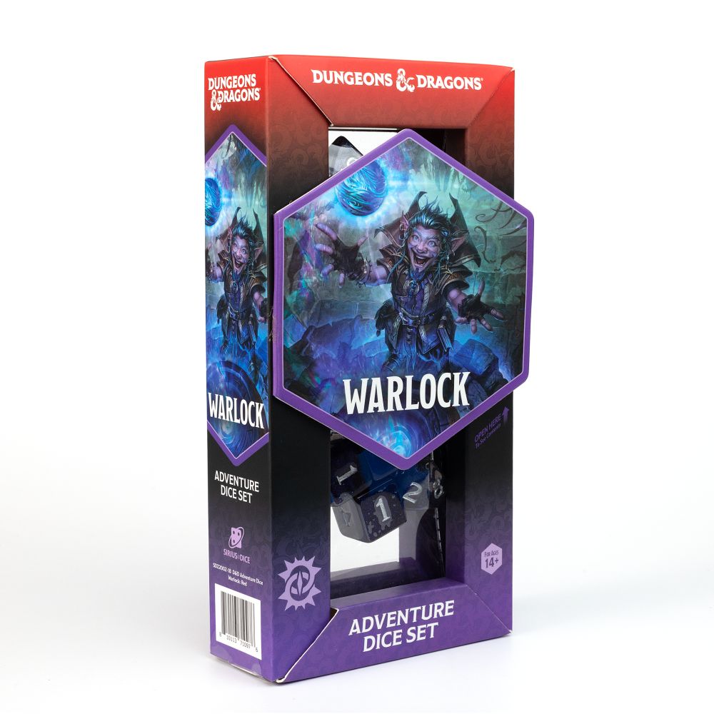 Sirius Dice - Dungeons &amp; Dragons Adventure Dice - Warlock - Purple (Preorder)