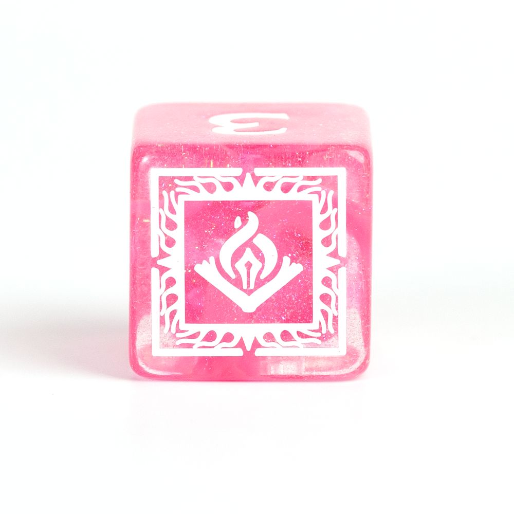 Sirius Dice - Dungeons &amp; Dragons Adventure Dice - Wizard - Fuchsia (Preorder)