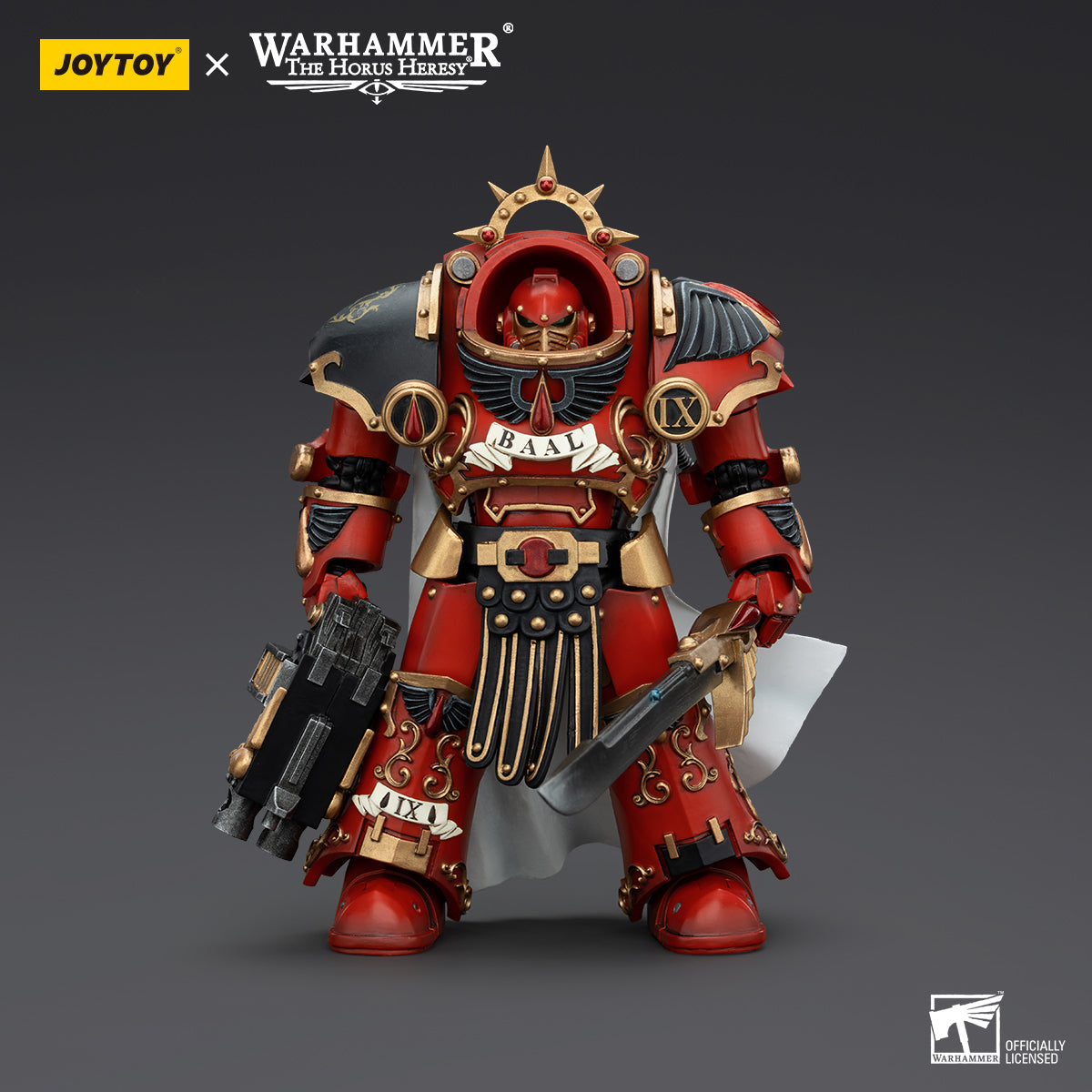 Warhammer Collectibles: 1/18 Scale Blood Angels Legion Praetor in Tartaros Terminator Armour (Preorder)