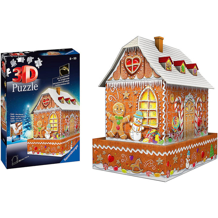 Ravensburger - Ginger Bread House Night Edition 216 Piece Puzzle