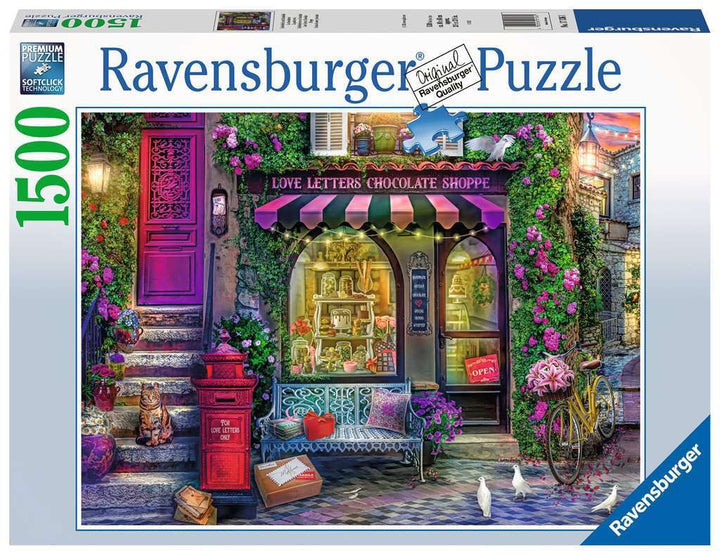 Ravensburger Love Letters Chocolate Shop - 1500 Piece Jigsaw