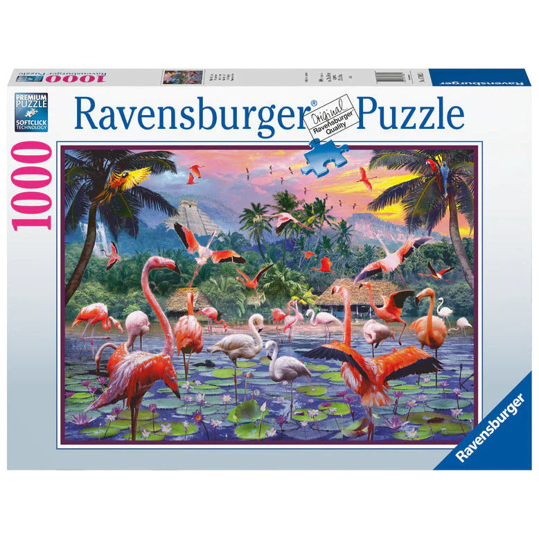 Ravensburger - Pink Flamingos 1000 Piece Jigsaw