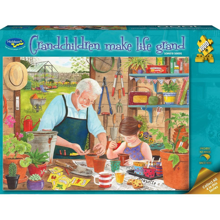 Holdson Grand Children Make Life Grand Sowing Seeds 1000 Piece Jigsaw