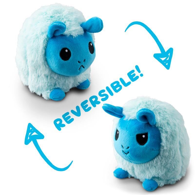 Reversible Llama Plushie Light Blue And Dark Blue