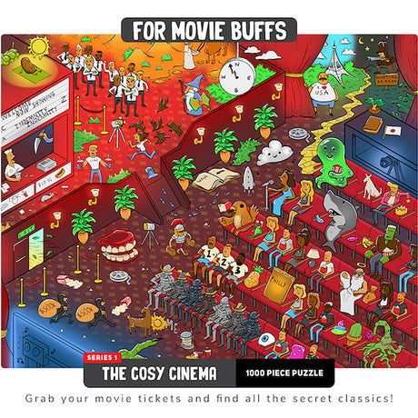 Vizzles The Cosy Cinema Puzzle 1000 Piece Jigsaw