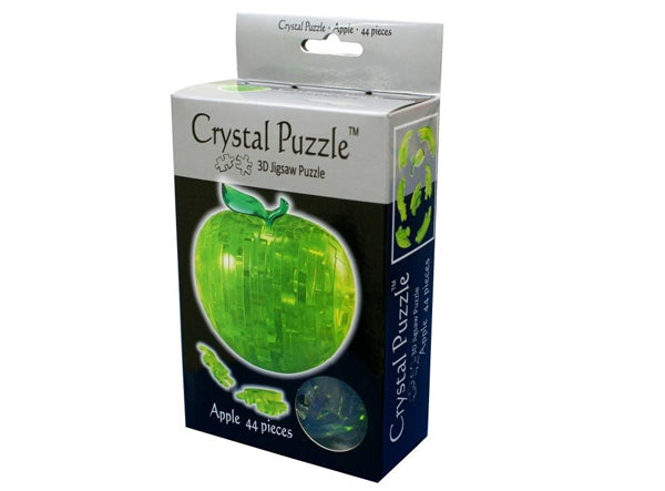 3D Green Apple Crystal Puzzle