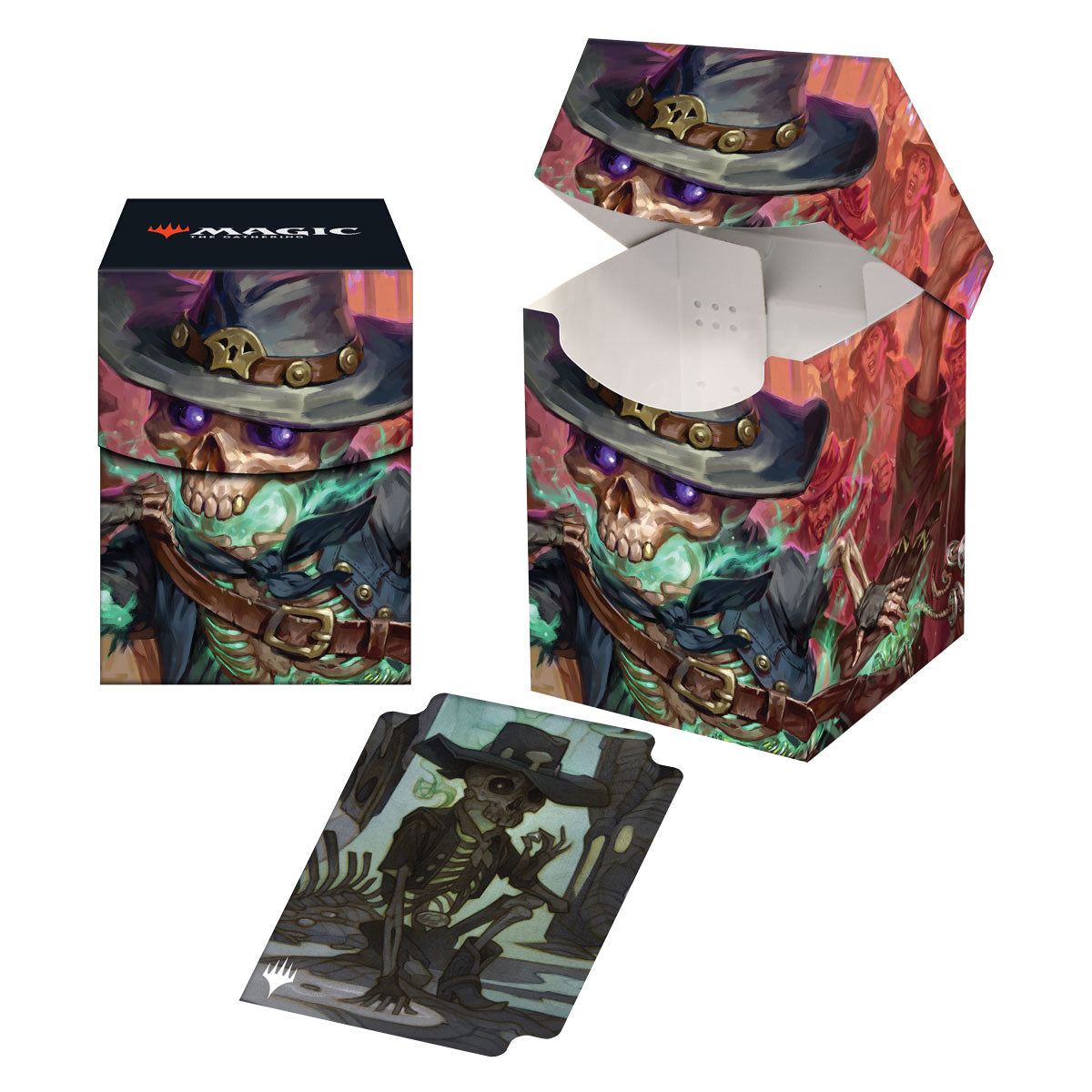 Ultra Pro: Outlaws of Thunder Junction 100+ Deck Box Key Art 1 for Magic: The Gathering (Preorder)