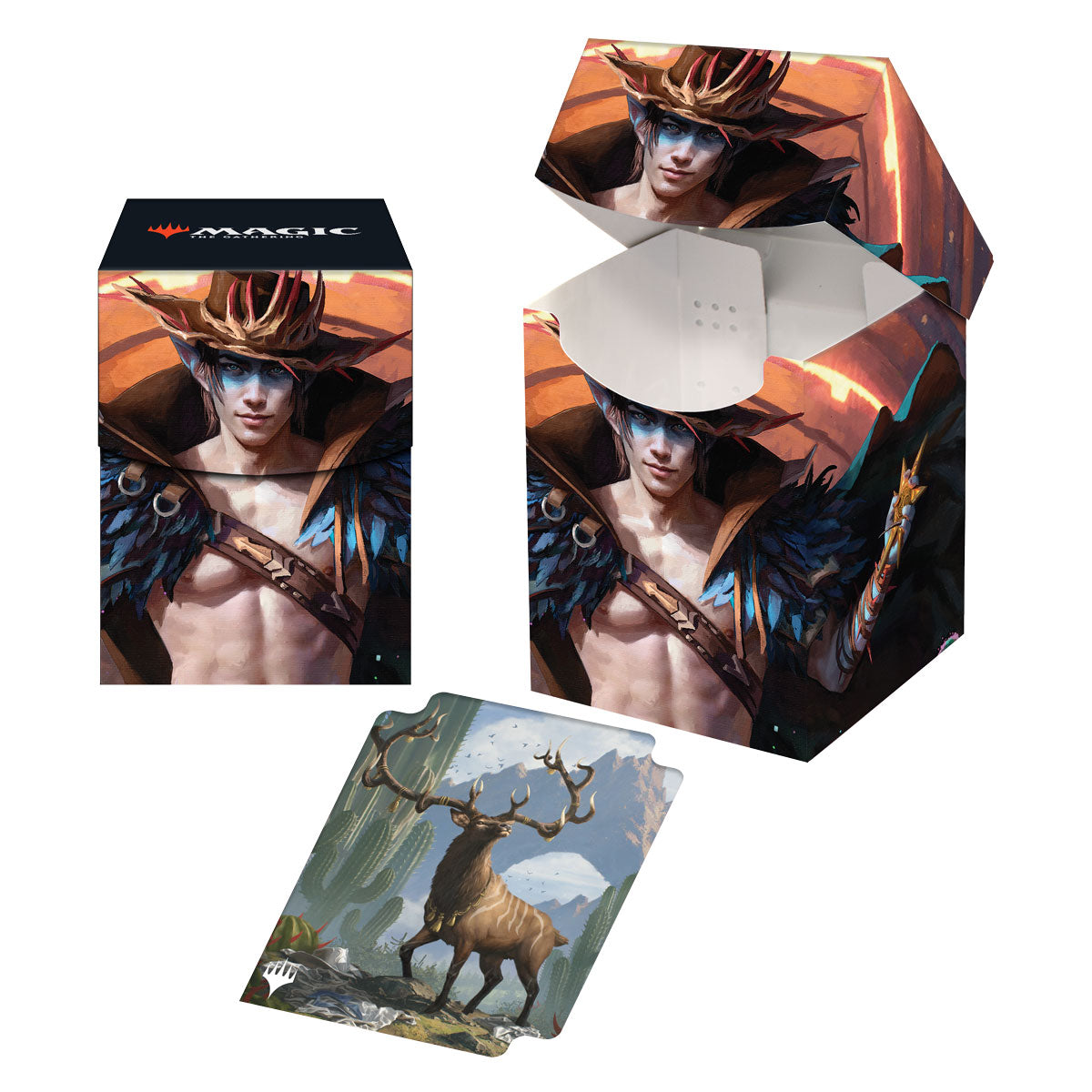 Ultra Pro: Outlaws of Thunder Junction 100+ Deck Box Key Art 4 for Magic: The Gathering (Preorder)