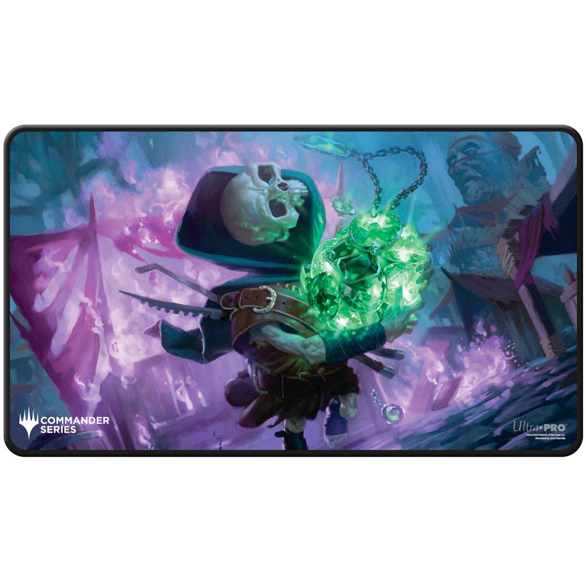 Ultra Pro: Commander Series Release 4 3 Color Shard - Q4 2024 Black Stitched Playmat Tinybones Magic: The Gathering (Preorder)