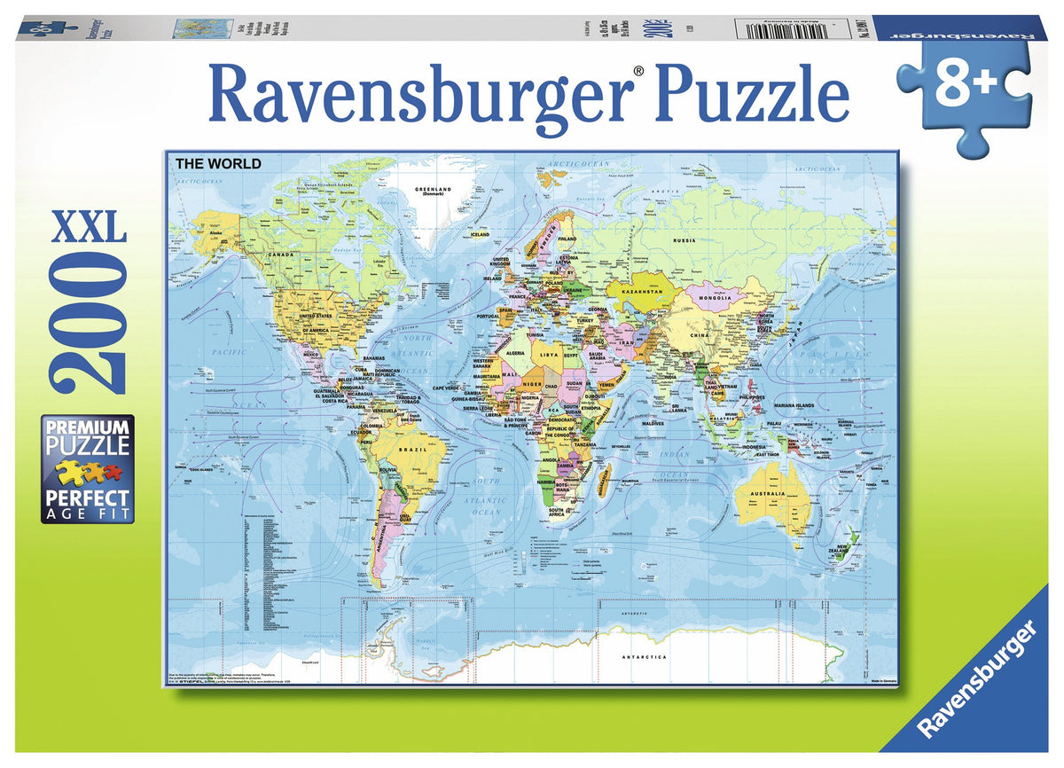 Ravensburger - Map of the World - 200 Piece Jigsaw