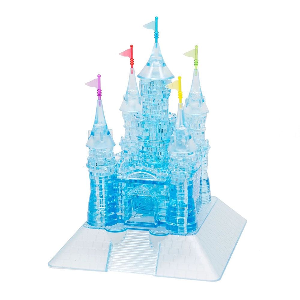 3D Grand Castle Blue Crystal Puzzle