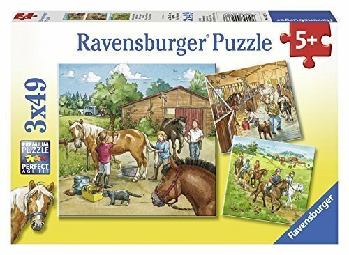 Ravensburger - Day With Horses - 3x49 Piece Jigsaw