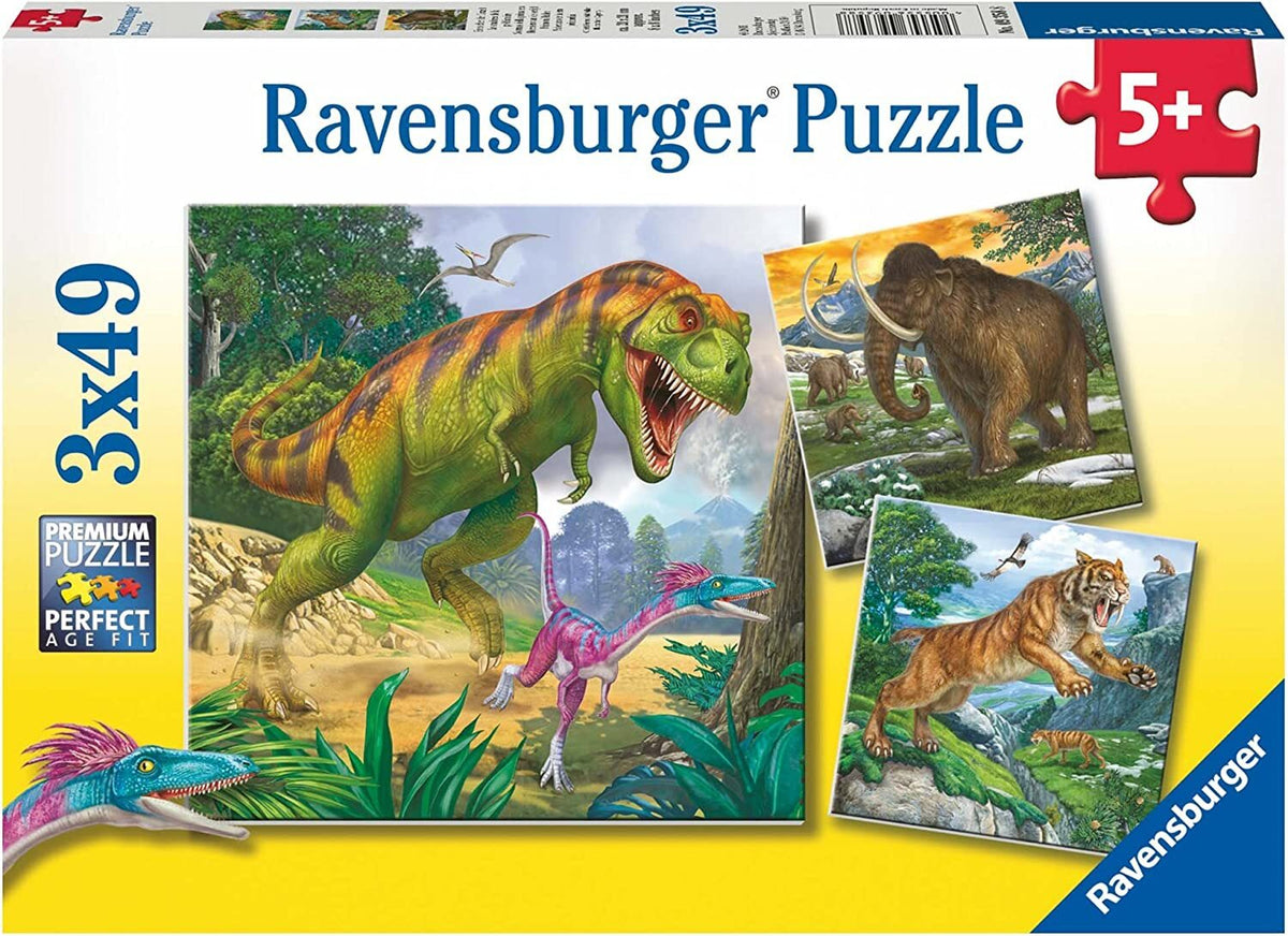 Ravensburger - Primeval Ruler 3x49 Piece Jigsaw