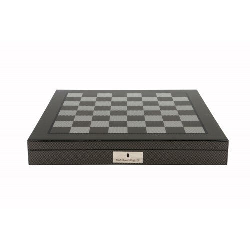 Dal Rossi 40cm Carbon Fibre Finish Chess Box