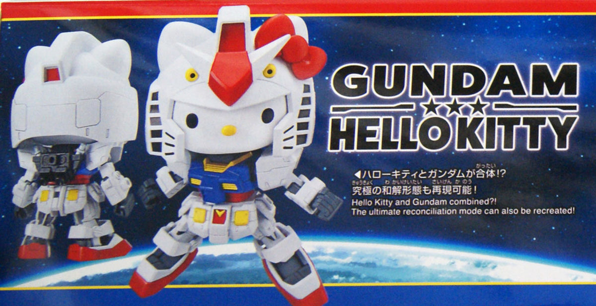 Bandai Hello Kitty RX-78_2 Gundam SD-EX Standard