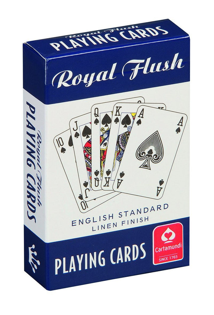 Royal Flush Playing Cards Blue