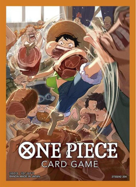 One Piece Card Game Official Sleeves Set 7 - Luffy Orange