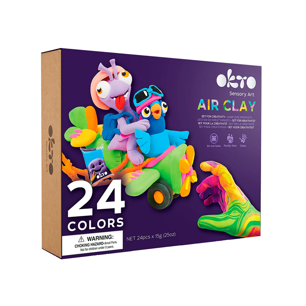 Sensory Art: 24 Colors Air Clay Creativity Set