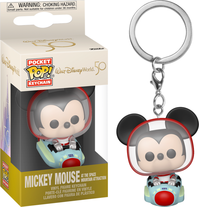 Disney World 50th - Mickey Space Mnt Pop! Keychain