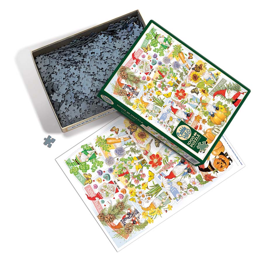 Cobble Hill A Happy Gnome Life Jigsaw Puzzle, 1000pc