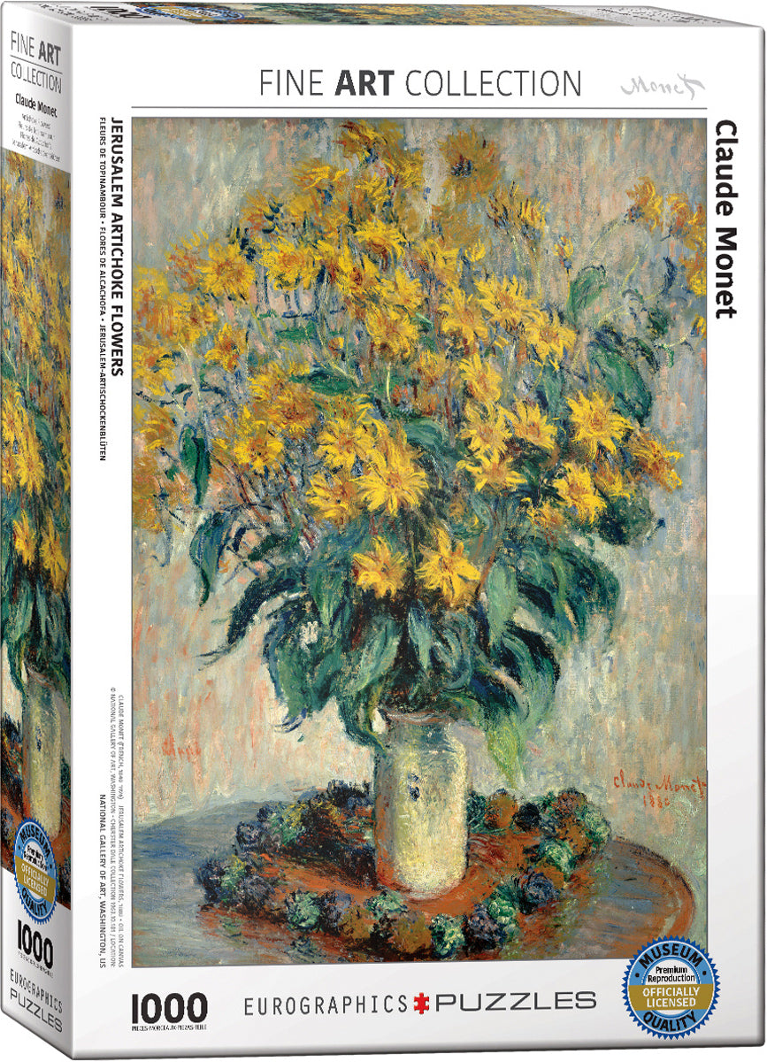 Eurographics Monet Jerusalem Artichoke Flowers 1000 Piece Jigsaw