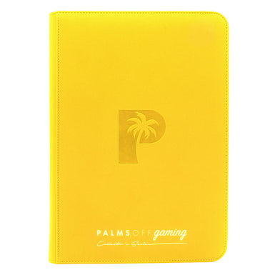 Palms Off Gaming - Clear Toploader Zip Binder - Yellow