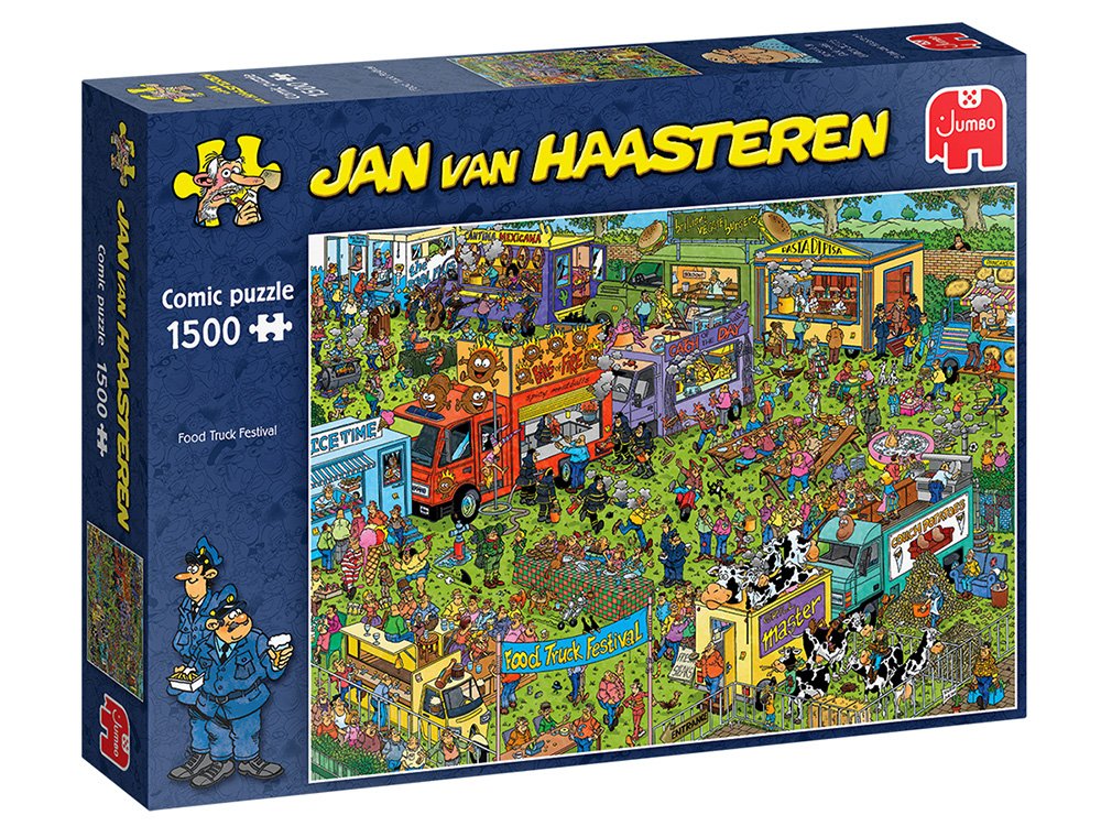 Jan Van Haasteren Food Truck Festival - 1500 Piece Jigsaw