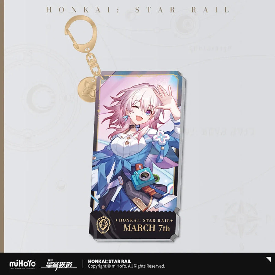 Honkai: Star Rail March 7th Rectangle Keychain