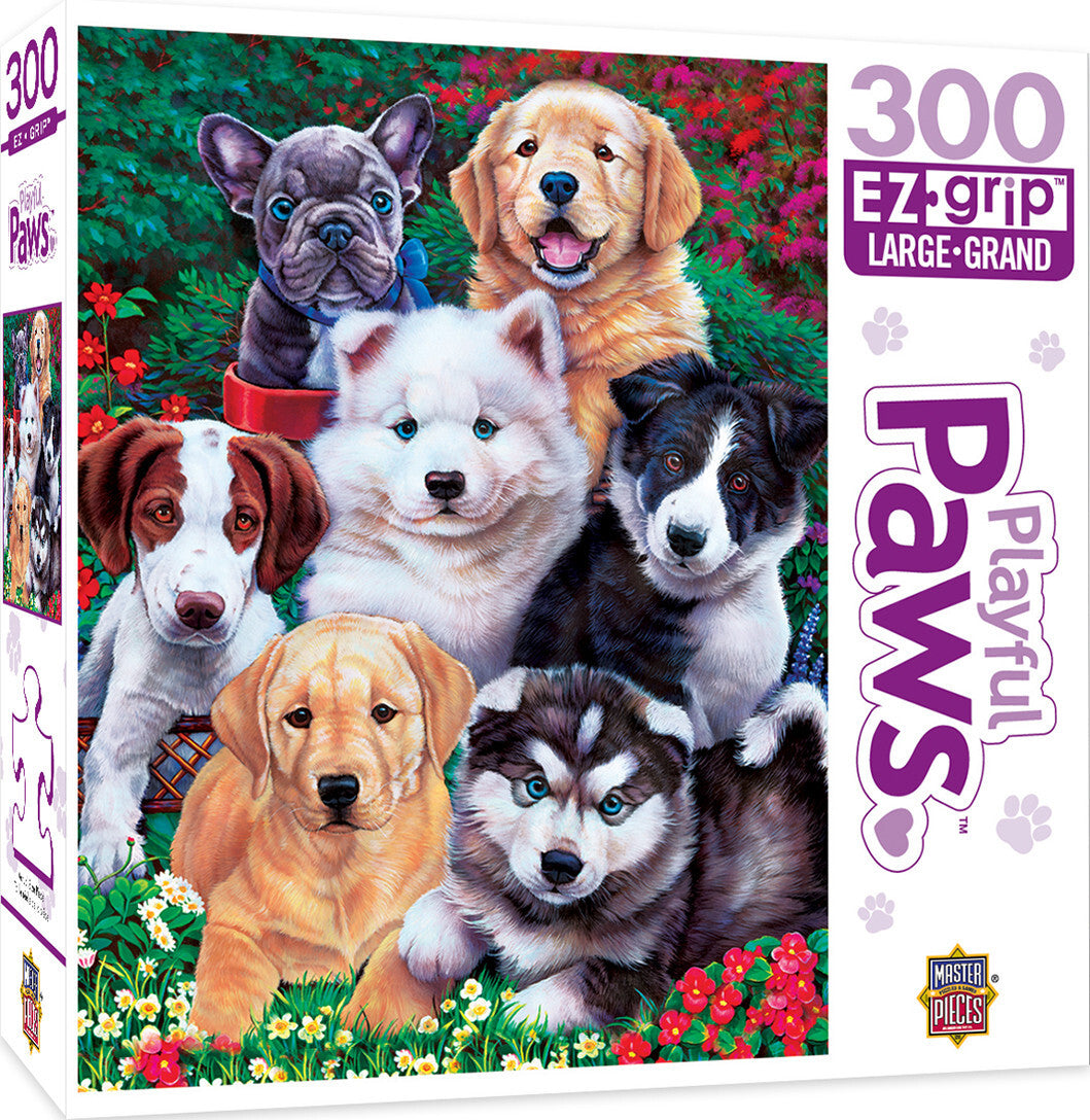 Masterpieces Playful Paws Fluffy Fuzzballs EZ Grip 300 Piece Jigsaw