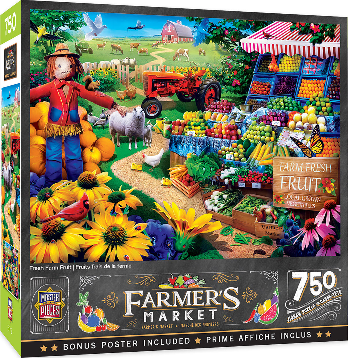 MasterPieces - Farmers Market Farm Fresh Fruit 750 Piece Jigsaw