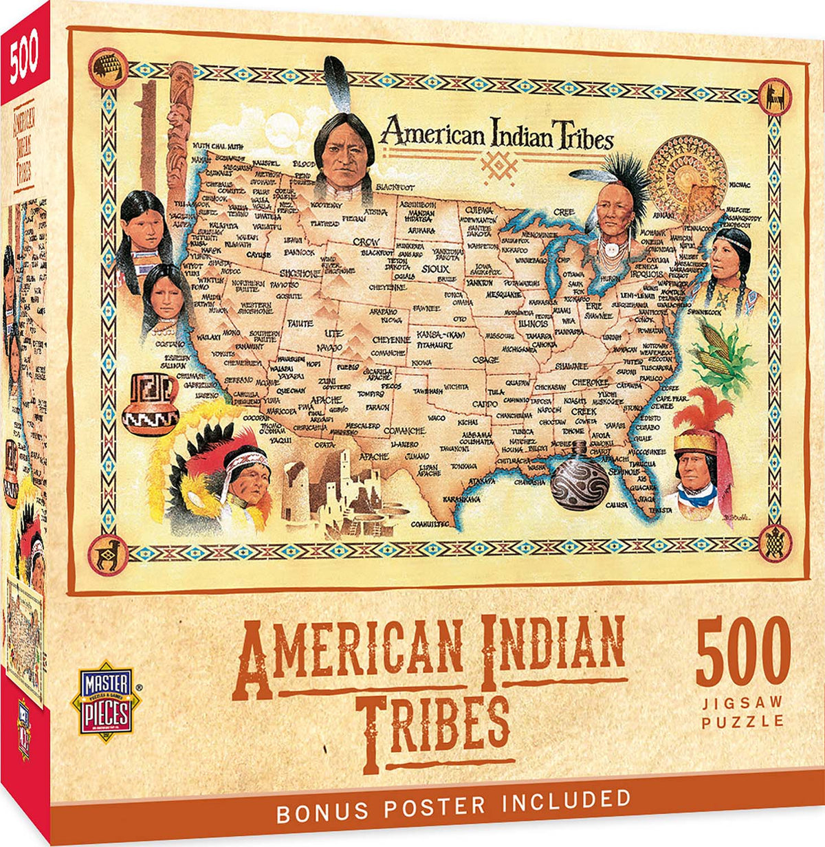 American Indian Tribes 550 Piece Puzzle