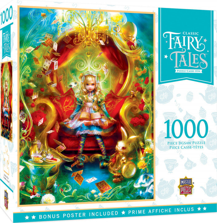 Masterpieces Classic Fairy Tales Alice in Wonderland Tea Party Time 1000 Piece Jigsaw