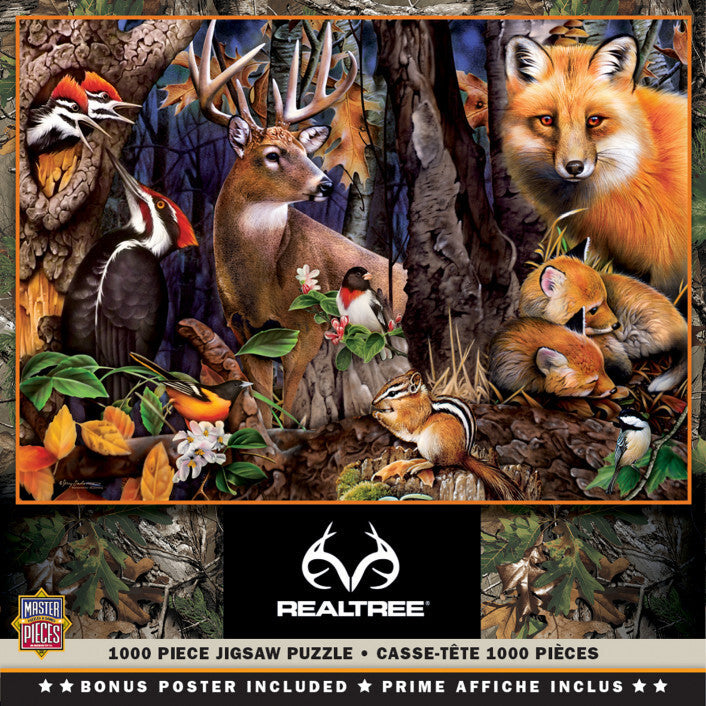 Masterpieces Realtree Forest Gathering 1000 Piece Jigsaw