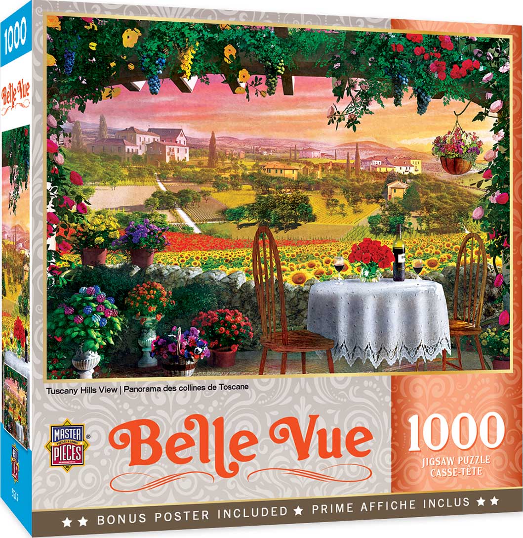 Masterpieces Puzzle Belle Vue Tuscany Hills Views Puzzle 1000 pieces