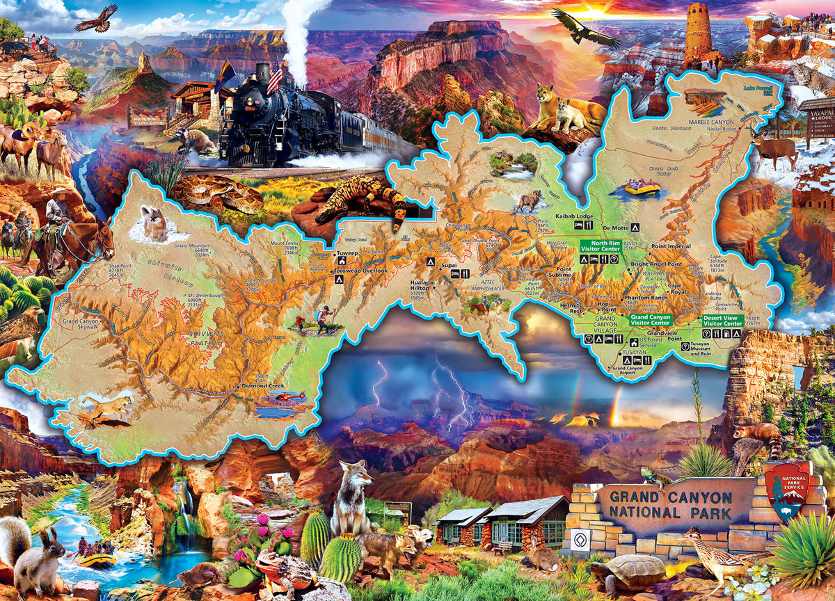 Masterpieces National Park Grand Canyon 1000 Piece Jigsaw