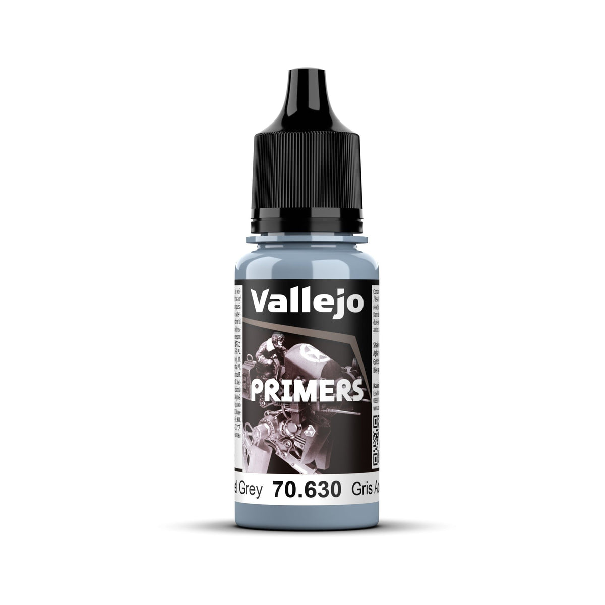 Vallejo Surface Primer - Steel Grey 18ml