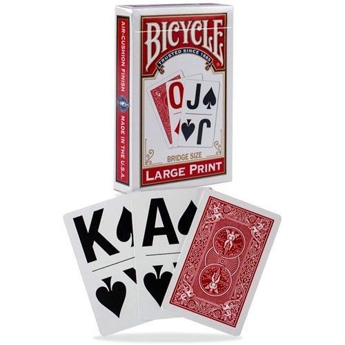 Bicycle Large Print Bridge Playing Cards