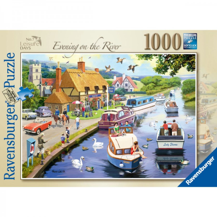 Ravensburger - Leisure Days No7 Evening on River 1000 Piece Jigsaw